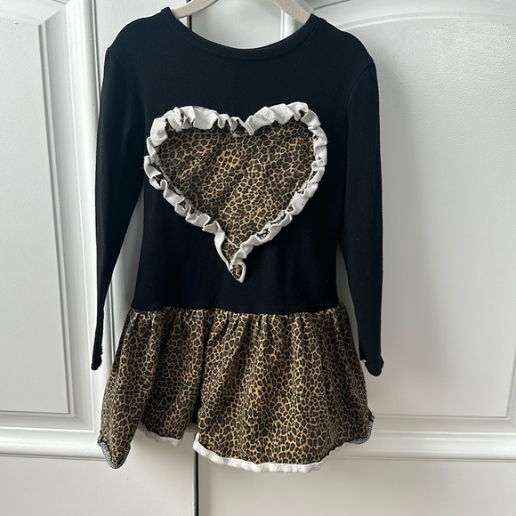 Hope Jeans Leopard Heart Dress - Picture 1 of 3